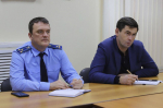 Прокурор района Алексей Рыжков и глава района Станислав Гайнюченко совместно с представителями фонда «Защитники Отечества», профильных ведомств, Социального фонда и военного комиссариата пров