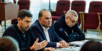 наСтанислав Гайнюченко, глава Усть-Лабинского района; Леонид Рагозин, генеральный директор «Прогресс Агро»; Борис Поликин, заместитель председателья Совета района. - UstLabInfo.Ru